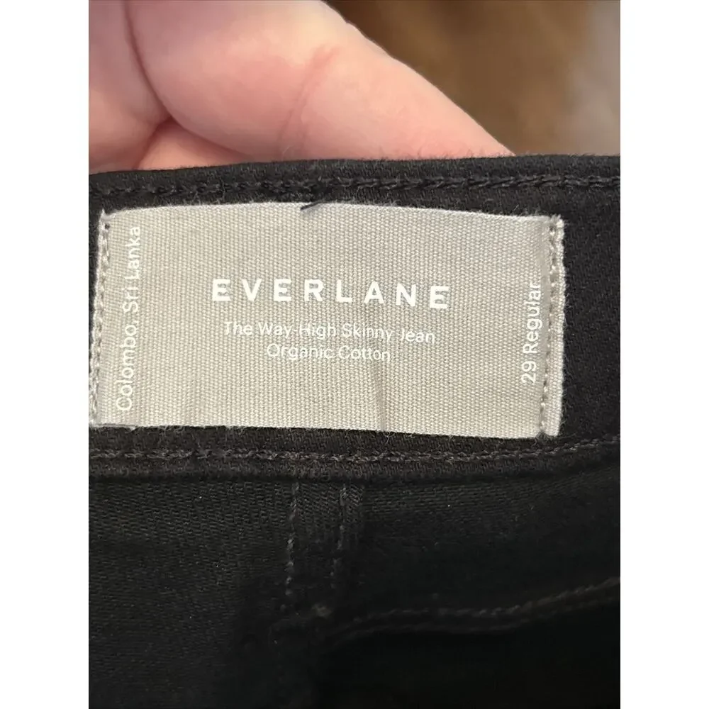 Everlane Womens Size 29 The‎ Way-High Skinny Jeans Stretch Black NWT